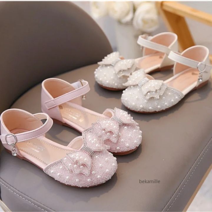 Spring%20and%20Summer%20Girls'%20Princess%20Shoes%20Sandals%20Flat%20%20Kids%20Dresses%20Shoes%20Pearl%20%20for%20Kids%20and%20Teens%20-%20Image%202