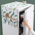 Refrigerator Dust Cover with Storage Bag Washable Printing Multi-purpose Household Washing Machine Cabinet Dust Protection Cover. 