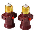 111V- 240V E27 Screw Bulb Holder Convert To With Switch Lamp Socket LED Bulb Adapter With Switch Lamp Bulb Socket Adapter 1pc. 