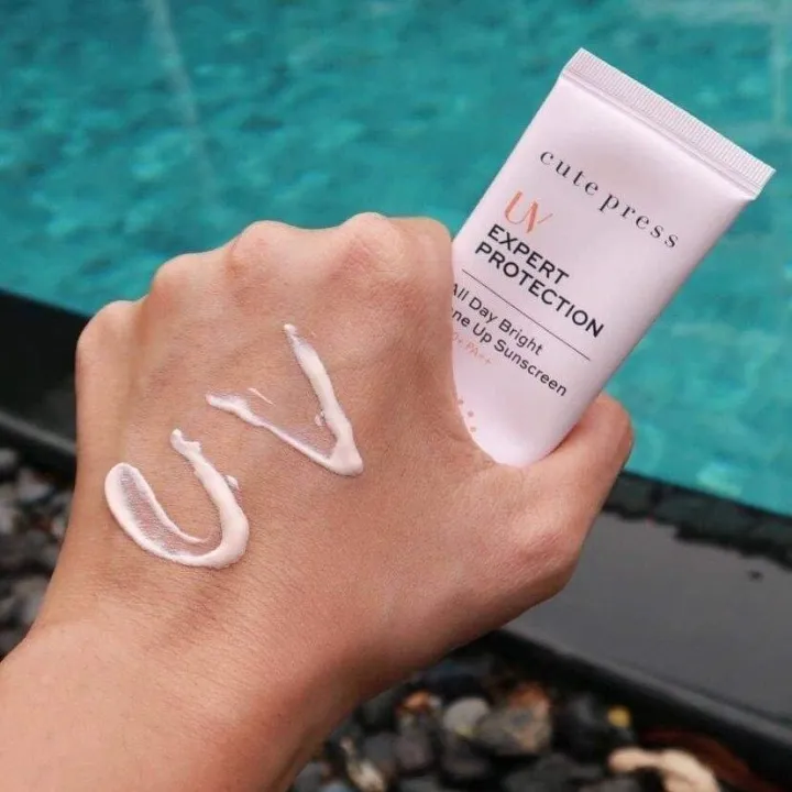 Cute%20Prees%20Uv%20Expert%20Protection%20All%20Day%20Bright%20Tone%20up%20Sunscreen%20Spf%2050+Pa++%20Size%2030g.%20New%20Lot.%20-%20Image%206