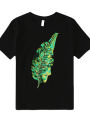 1 Piece Embroidered Sequins Green Leaf Applique Fashion Decoration For Summer Clothes Sew On Patch for Clothing DIY.