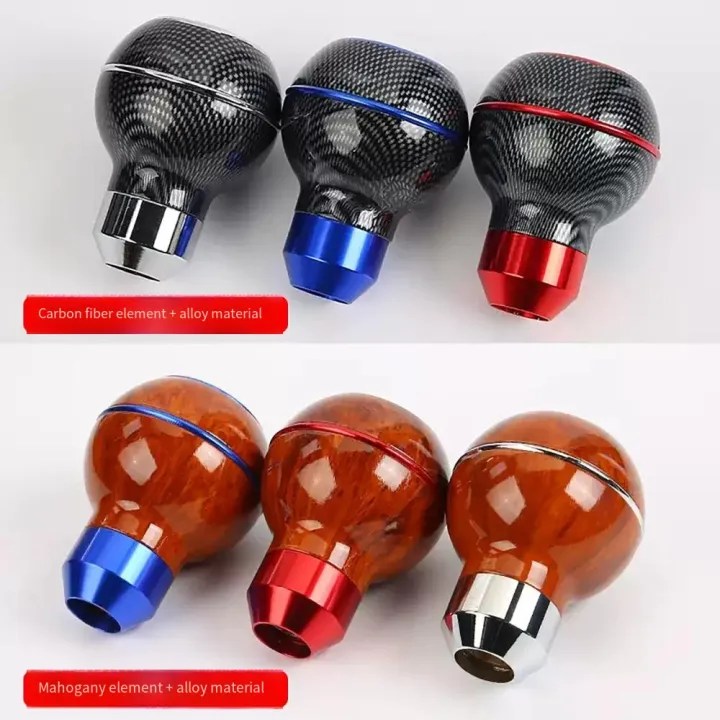 Universal%205%20Speed%20Car%20Manual%20Gear%20Shift%20Knob%20Carbon%20Pattern%20Aluminum%20Wooden%20Gear%20Head%20Automatic%20Gear%20Level%20Knob%20Shift%20Lever%20-%20Image%202