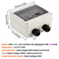 Double PG Solar photovoltaic PV DC Combiner Box 600V Surge Lightning Protection 1 input 1 out Fuse MCB SPD Distribution Box IP65. 