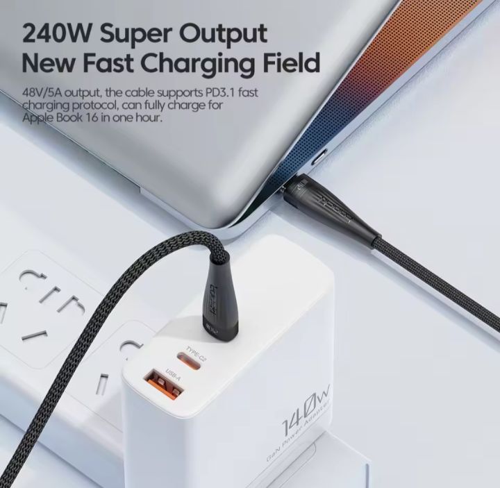 Toocki%20USB%20C%20to%20USB%20C%20Cable%20PD240W%20USB%20Type%20C%20Charging%20Cable%20for%20MacBook%20Pro%20iPad%20Pro%202020%20Samsung%20S20%20S10%20Quick%20Charger%20USB%20-%20Image%202