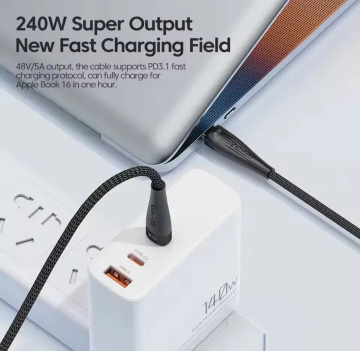 Toocki%20USB%20C%20to%20USB%20C%20Cable%20PD240W%20USB%20Type%20C%20Charging%20Cable%20for%20MacBook%20Pro%20iPad%20Pro%202020%20Samsung%20S20%20S10%20Quick%20Charger%20USB%20-%20Image%202