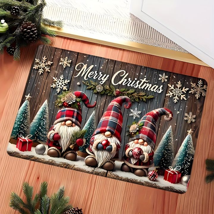 VIKAMA%20Christmas%20Carpet%20Three%20Santa%20Claus%20Doormat%20Entrance%20Welcome%20Mat%20Outdoor%20Carpet%20Rug%20For%20Bedroom%20Living%20Room%20Home%20Decoratio%20-%20Image%206