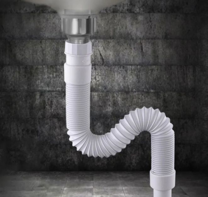 White Pipe For Basin.Highly Recommended.Made with pure plastic.