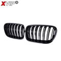 XVIP Chrome Silver Diamonds Front Bumper Hood Grilles For BMW X3 F25 2010-2013 Single And Double Line Style Upper Racing Grills. 