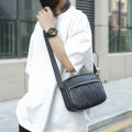 Casual Lightweight Business Shoulder Bags for Men PU Leather Messenger Bag Comfortable Wide Strap Crossbody Bags Designer Male.