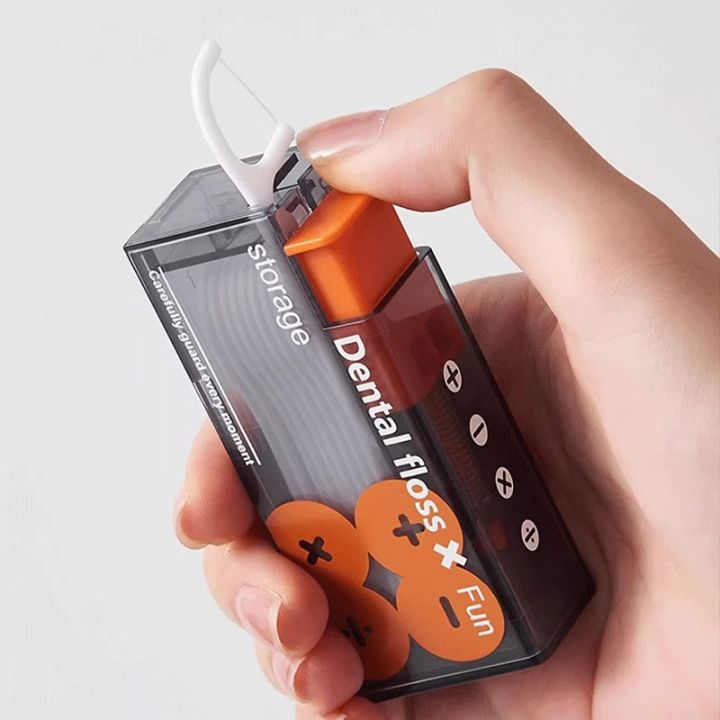 Auto%20Dental%20Floss%20Dispenser%20Small%20Hilo%20Portable%20Floss%20Picks%20Storage%20Box%20Refillable%20Toothpicks%20Teeth%20Cleaning%20Tool%20Tooth%20Pick%20-%20Image%202