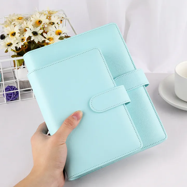 Macaroon%20Color%20A6/A5%20PU%20Leather%20DIY%20Binder%20Notebook%20Cover%20Diary%20Agenda%20Planner%20Paper%20Cover%20School%20Stationery%20-%20Image%206