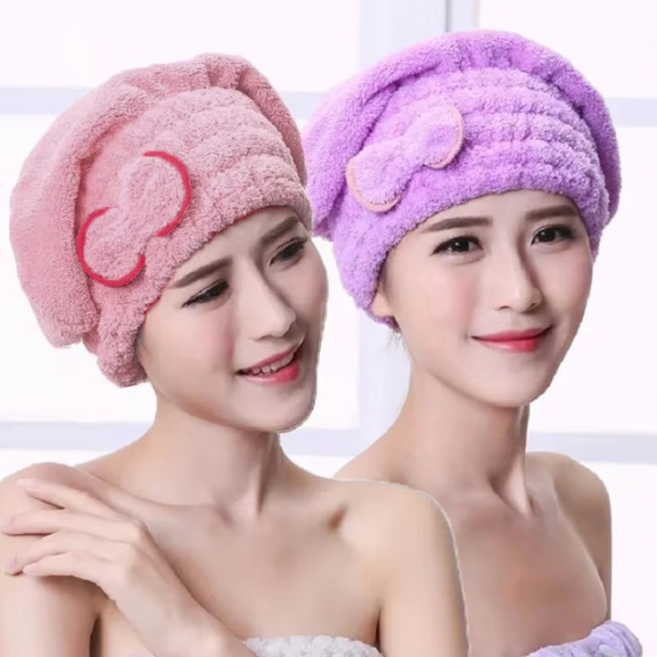 1Pc%20Microfibre%20Quick%20Hair%20Drying%20Bath%20Towel%20Bowknot%20Wrap%20Towel%20Cap%20Bathroom%20Accessories%20Bonnets%20For%20Women%20Designer%20Shower%20Cap%20-%20Image%204