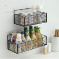 Bathroom Organiser Multifunctional Toiletries Organiser No-Punch Bathroom Shelf Bathroom Kitchen Wall Mount Storage Rack.