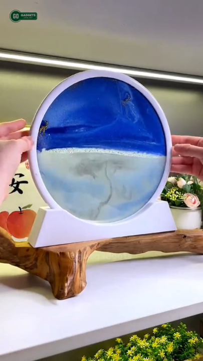 3D Moving SandScapes Lamp with Box and Refilling Infection Random Colour | 3D Moving Sand Art Lamp, Sand Lamp, Flowing Sand Painting - Sandscape Painting - Sand Clock - Moving Sand Art - Hourglass Sand Timer