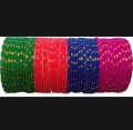 Fancy Women Classic UNBREAKABLE Valvet Glass Bangles 10 Colors set Best for Gift for Girls. 