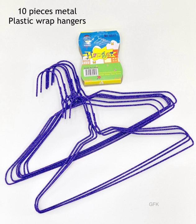 10%20Pieces%20Metal%20Plastic%20Wrap%20Hangers%20-%20Assorted%20Colors%20-%20Image%205