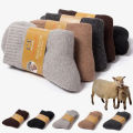 1 Pairs Winter Warm Women Socks Merino Wool Men Super Thicker Solid Against Cold Thermal Plush Thick Snow Terry Socks.