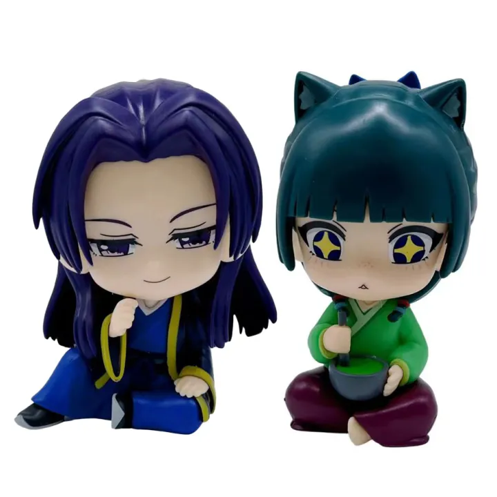 New%20The%20Apothecary%20Diaries%20Maomao%20Jinshi%20Mini%20Figure%20Anime%20Periphery%20Kawaii%20Sitting%20Toys%20Desktop%20Car%20Ornaments%20Model%20%20-%20Image%202