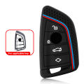 Silicone Car Key Case Cover Shell Fob for BMW F30 F31 F32 F34 F20 F21 F07 F10 1 3 5 7 Series X1 X3 G01 X4 G02 X5 F15 F16 M3 M4. 