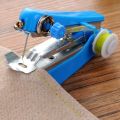 Home Handheld Sewing Machine Protable Outdoor Travel Clothes Fabrics DIY Stitchin Sew Tool Mini Manual Stitch Needlework Machine. 