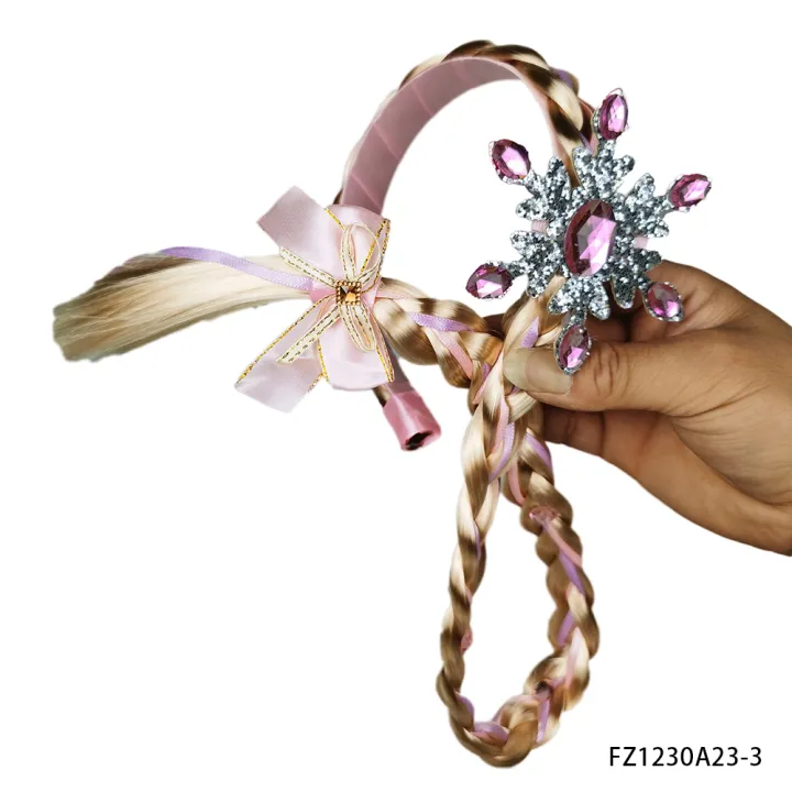 PESENAR%20Princess%20Dress%20up%20Wigs,%20Princess%20Rapunzel%20Long%20Braided%20Wig%20Headbands%20with%20Flowers%20Adorn%20for%20Girls%20Costume%20Accessories%20-%20Image%205