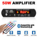 12V 120W Amplifier Bluetooth 5.0 MP3 WMA APE Decoder Board DC 12V Handsfree Car Audio USB TF FM Radio Mp3 Music Player Speaker. 