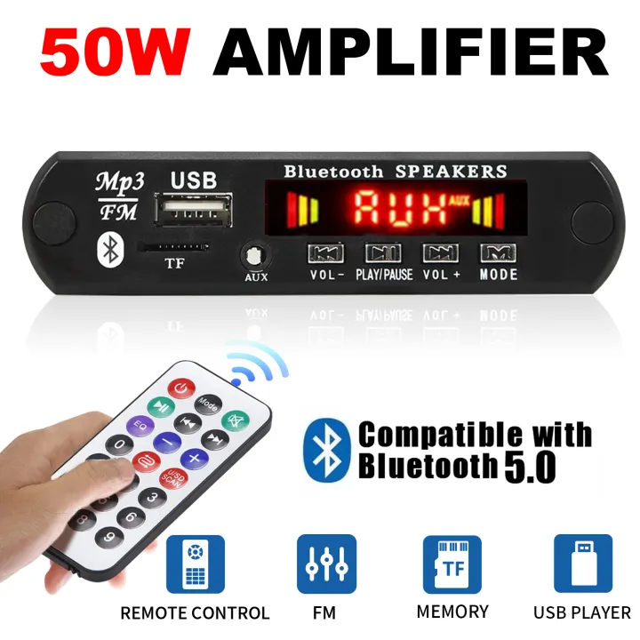 12V%20120W%20Amplifier%20Bluetooth%205.0%20MP3%20WMA%20APE%20Decoder%20Board%20DC%2012V%20Handsfree%20Car%20Audio%20USB%20TF%20FM%20Radio%20Mp3%20Music%20Player%20Speaker%20-%20Image%204