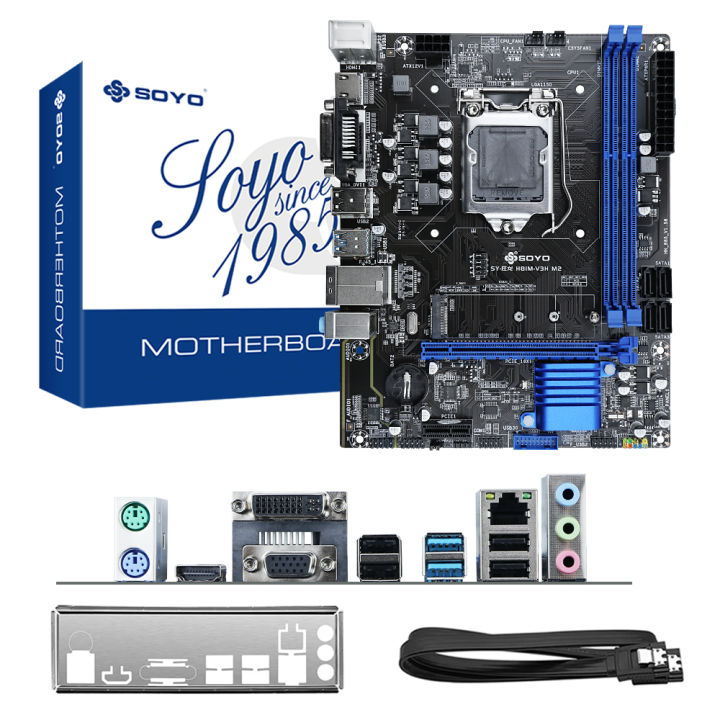 SOYO%20H81%20Motherboard%20Kit%20Suppor%20RAM%20DDR3%208G*2%20i3%204160%20CPU%20LGA%201150%20Support%20I3%20I5%20I7%20M.2%20VGA%20HDMI-Compatible%20Gaming%20Mainboard%20-%20Image%204