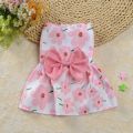 Cute Print Rabbit Clothes Summer Pet Dresses with Bow for Cats Rabbits Small Animals Clothing Outfit Bunny Dress Pet Supplies. 