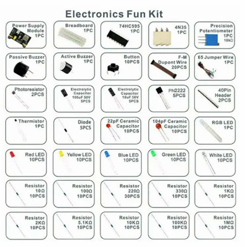 830Pcs/Box DIY Project Starter Kit For Arduino UNO R3 Kit Electronic ...
