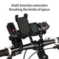 20cm Bicycle Handlebar Extended Bracket Bike Mount Bar Computer Holder Support Rack Alloy Stand Double Frame Bicycle Clip.