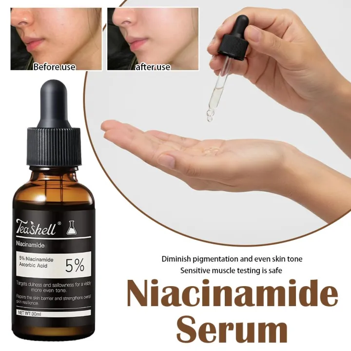 Teashell Serum 5% Niacinamide & Arbutin 30ml Fade Dark Spots Skin Moisturizing Hydration Sensitive Skin teashell teashell serum teashell teashell serum teashell teashell serum