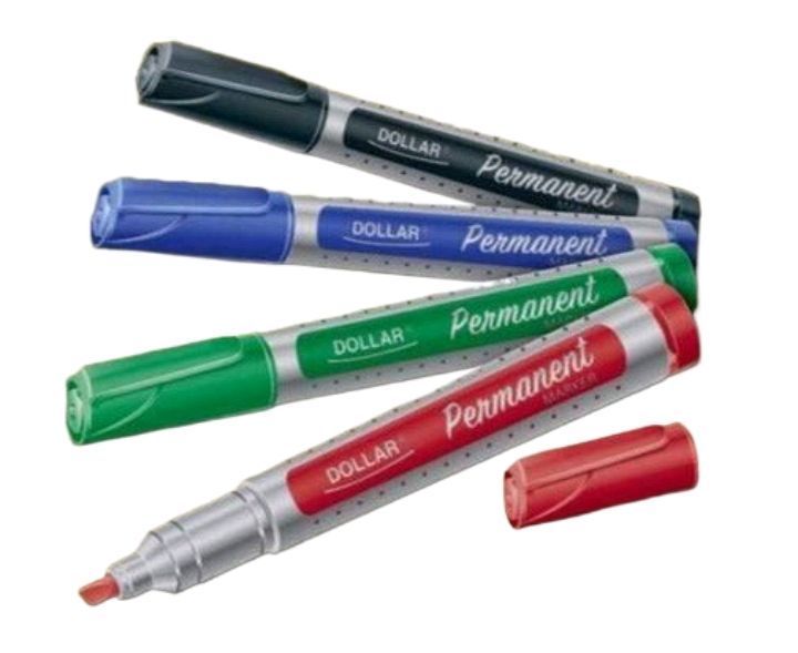 Dollar Cut Tip Permanent Marker No.90/5 mm Chisel/Cut Tip Single Pcs/Box.
