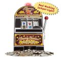 Cherry Sevens Slot Machine Bank with 10 Free Coins. 