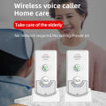 2 Pack H8-2T Intercoms Wireless for Home Voice Caller Home Ultra Long Distance Portable Wireless Voice Interphone Elderly Caller. 
