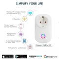 Tuya Wifi Smart Plug 16A EU Brazil Socket With Timer Power Energy Monitor SmartLife APP Voice Control Work For Google Home Alexa. 