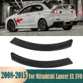 For Mitsubishi Lancer EX EVO 2008-2015 Door Fender Vent Sticker Black Side Wheel Eyebrow Cover Trim Sticker Guard 2pcs. 