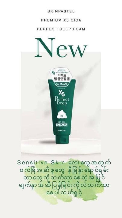 Skinpastel%20X5%20Cica%20perfect%20deep%20cleansing%20foam%20(160g)%20-%20Image%202