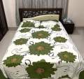 double King Size Bed Sheet Set with Pillow Cover Chador set 7.5×8.25 feet Full Cotton Fabric model B2.