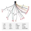 MEKEDE Universal ABS 16Pin ISO Car Radio Power Cable Wiring Harness Stereo Adapter for Car Android Player Plug and Play. 