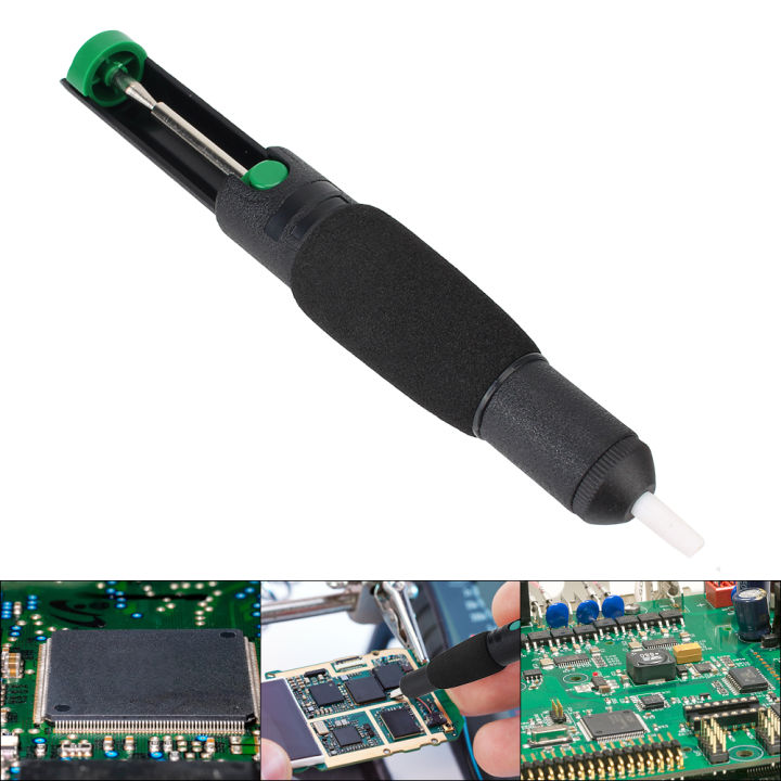 Soldering Sucker Powerful Desoldering Pump Vacuum Soldering Iron Desolder  Suction Tin Anti-skid Handle Hand Welding Sucker