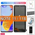 6.43" For Xiaomi Redmi Note 11 2201117TG LCD Display Touch Screen Digitizer Assembly For Redmi Note 11 2201117SG Screen +Frame. 