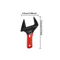 5/6/8 Inch Lightweight Adjustable Wrench Large Opening Short Handle Multi-Function Mini Wrench Plumbing Pipe Bathroom Tools. 