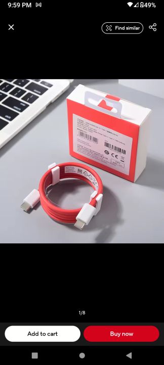 65W%20Oneplus%20Dash%20Warp%20Charge%20Cable,%206.5A%20Type-C%20To%20Usb%20C%20Pd%20Data%20Sync%20Fast%20Charging%20Cable%20Compatible%20With%20One%20Plus%208T/%209/%209R/%209%20Pro/10R/%20Nord%20&%20For%20All%20Type%20C%20Device%20Red,%201%20Meter%20-%20Image%202