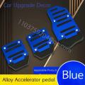 New car automatic/manual transmission aluminum pedal cover, clutch pedal stainless steel anti-skid pad, universal car parts. 