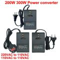 200W 300W Voltage Converter 220V To 110V Transformer Step Down Transformer Voltage Converter Travel Adapter 110VAC to 220VAC. 