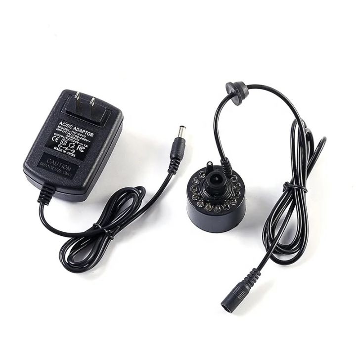 Super Ultrasonic Mist Maker Fogger for Fog Water Fountain Pond Atomizer Humidifier LED black