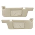2Pcs Car Sun Visor Gray Makeup Mirror Sun Shielding Board For Toyota Corolla 2001 2002 2003 2004 2005 2006 2007.