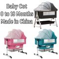 Newborn Baby Boy Girl Foldable Portable Crib Cot Cradle. 