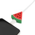 Fruit Cartoon Cable Protector Cute Charger Protector Cable Winder Organizer Cable Bite Data Line Protective Cover For Phone.
